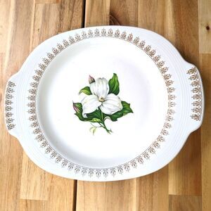 Limoges 22k Gold Trillium Platter